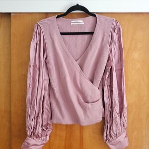 Anthropologie | Twofer Faux-Wrap Sweater